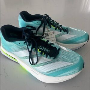 Adidas Adizero Boston 10 Teal and White Sneakers